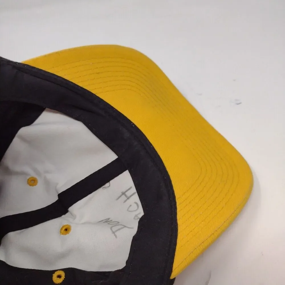 Outdoor Cap PW Black Yellow Snapback Hat Cap Adjustable OSFM Graphic Print